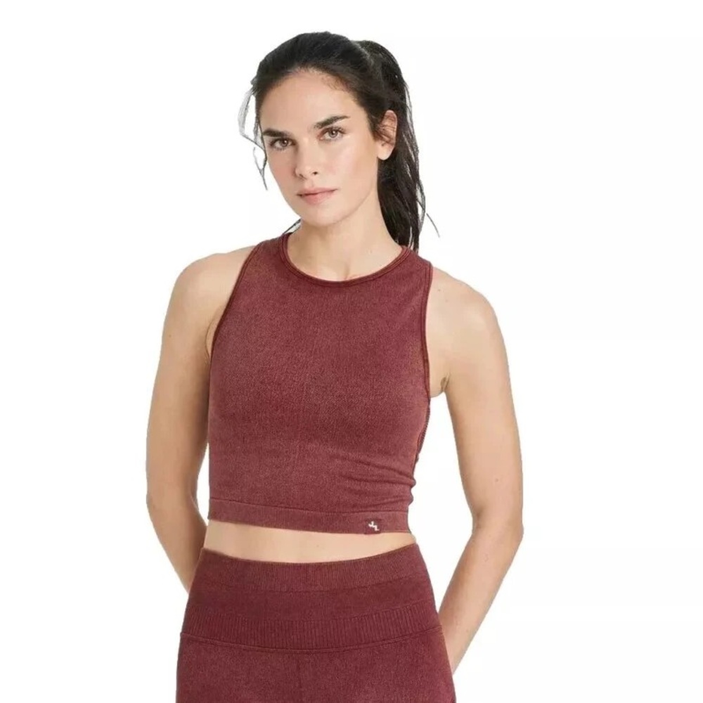 JoyLab Deep Red Racerback Tank Top - Picture 4 of 4
